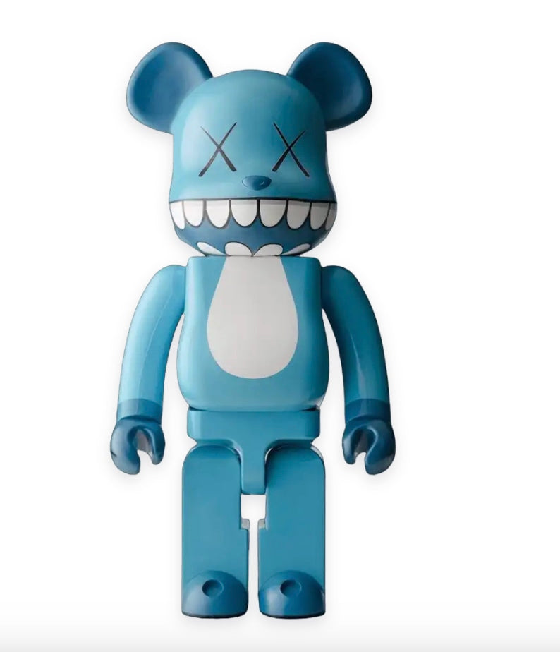 Bearbrick x KAWS Chompers 400% Blue No Box