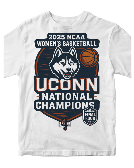 Uconn Huskies 2025 Women's Basketball National Champions - Original Jawns - White T-Shirt - T-Shirt - Jawns on Fire Sneakers & Shoes