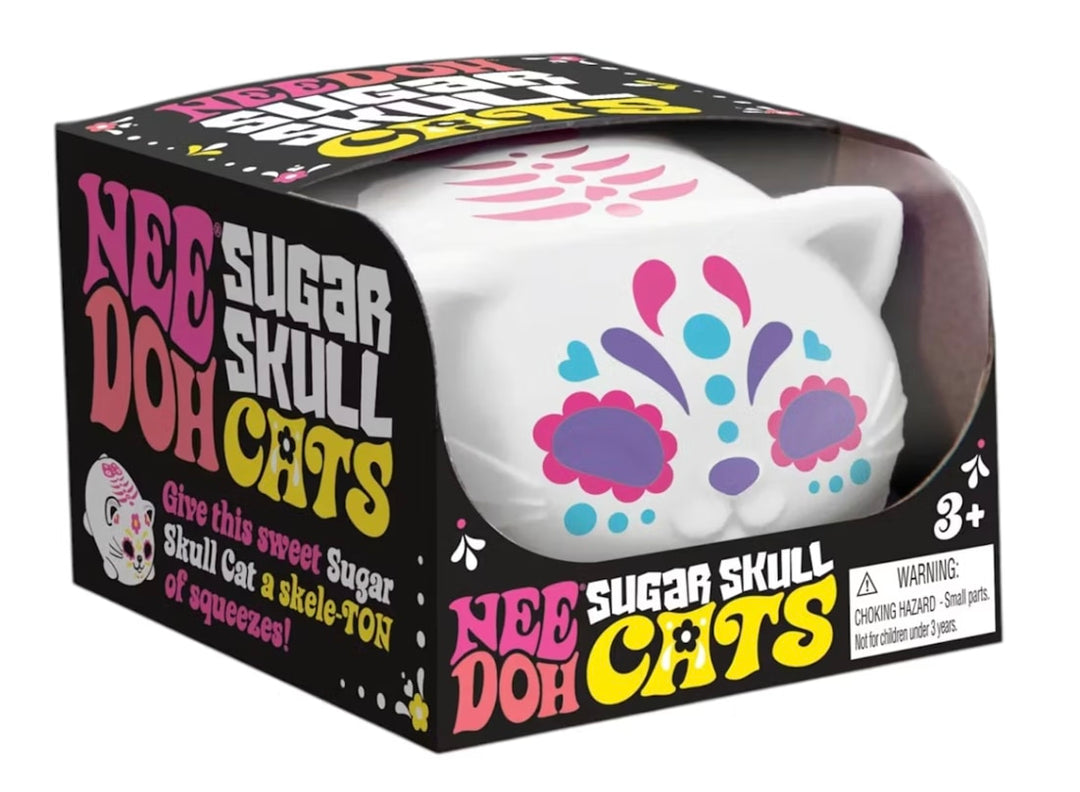 NeeDoh Sugar Skull Cool Cats Squishy Fidget Toy