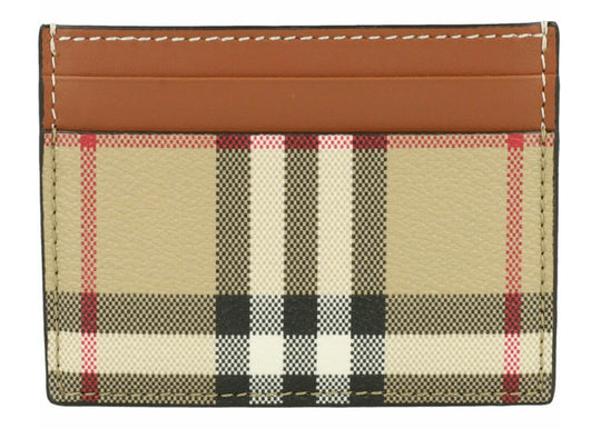 Burberry Sandon Check Card Holder Archive Beige