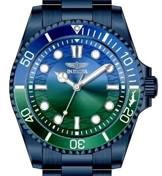 Invicta Pro Diver Men 43mm Stainless Steel Blue Green 50966