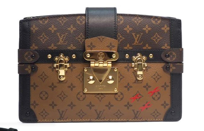 Louis Vuitton Monogram Reverse Bag Trunk Clutch Crossbody Messenger Bag