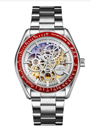 Invicta Objet D Art Excelsior Automatic Men's Watch w/ Skeleton Dial - 43mm, Silver 69596