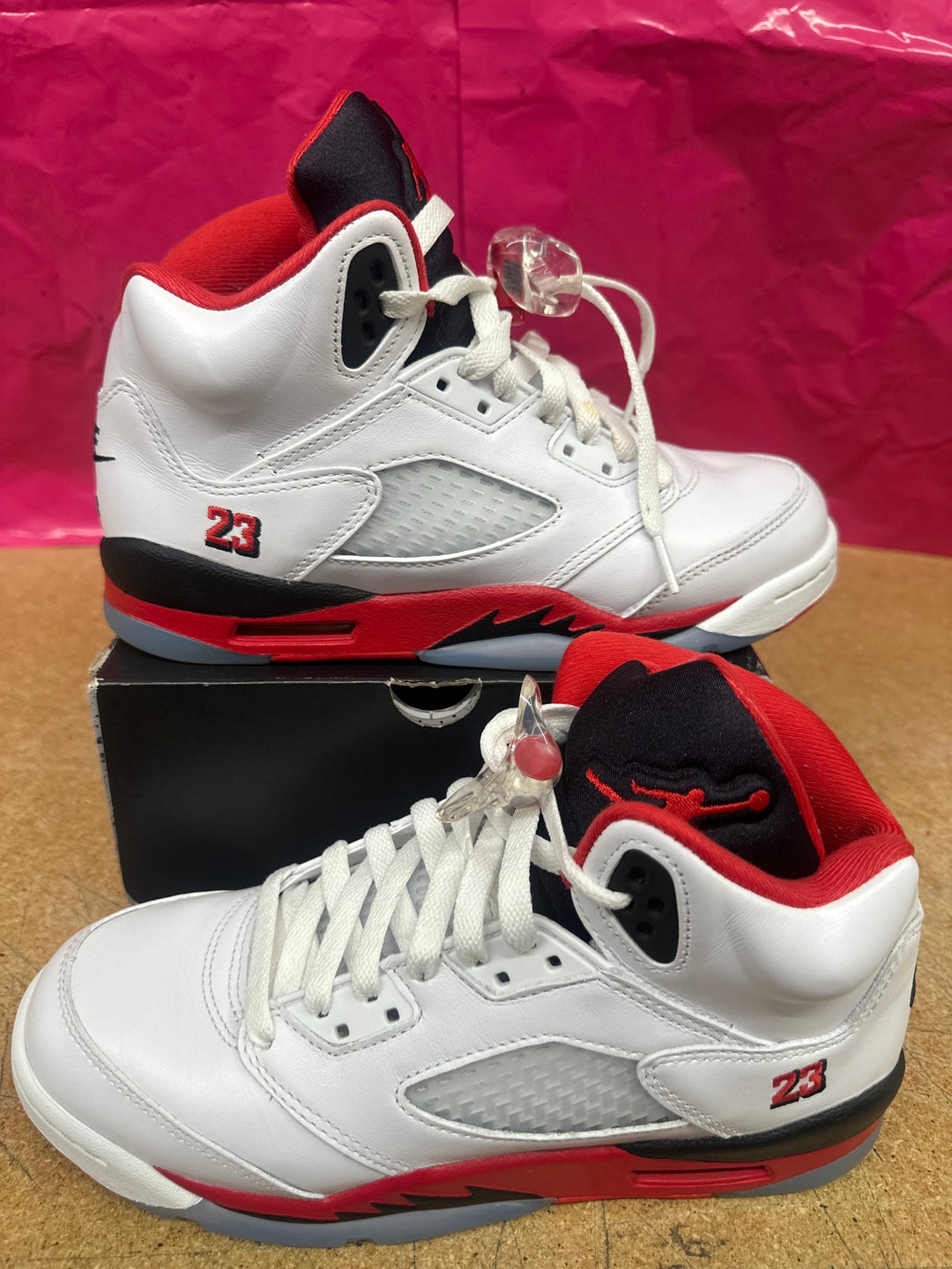 Jordan 5 Fire Red GS 7 Used