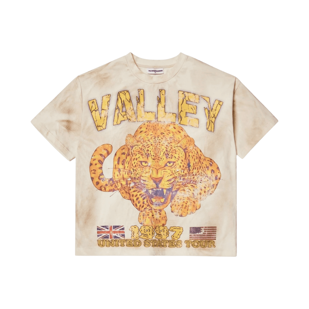 Vale Flag Cheetah Tee Cream - T-Shirt - Jawns on Fire Sneakers & Shoes