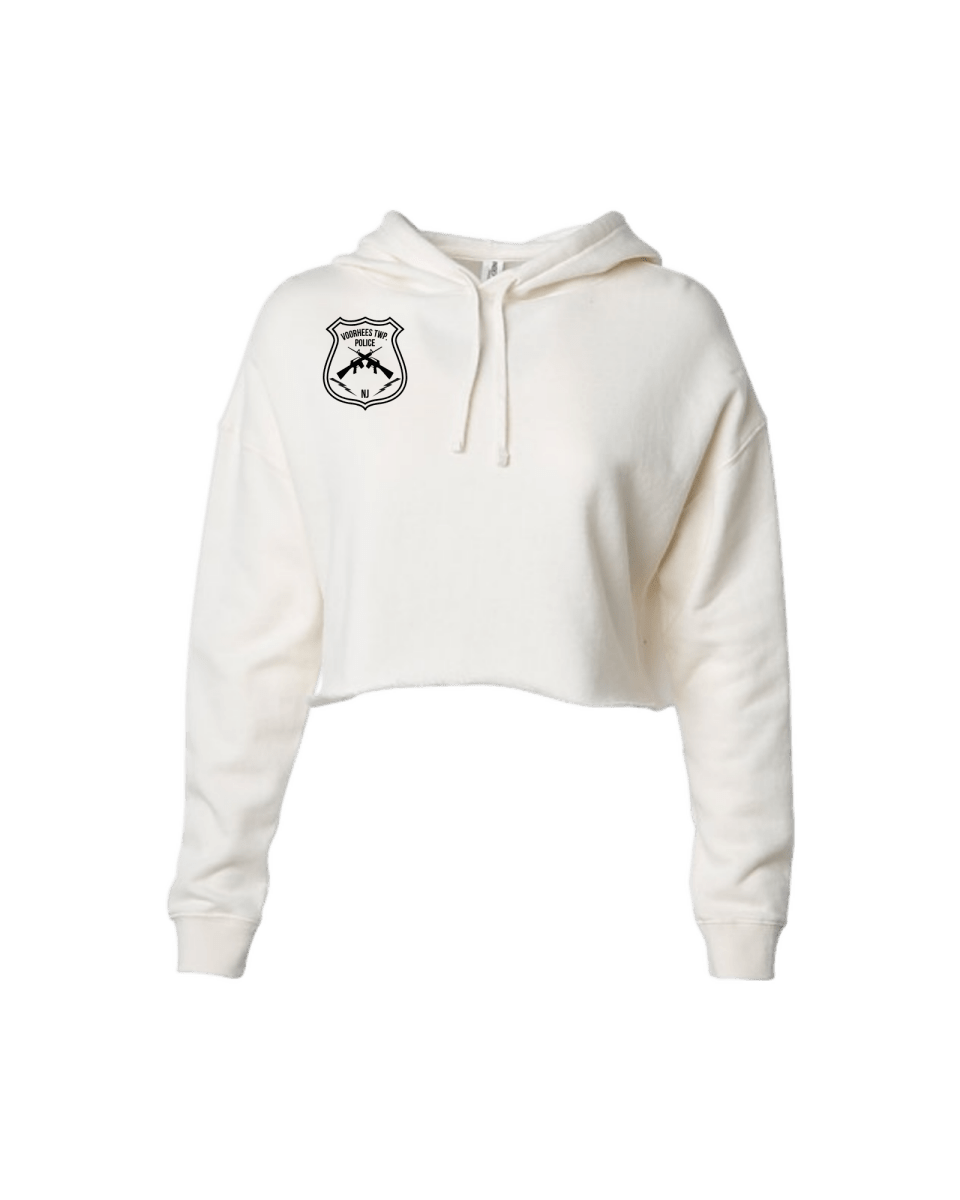 Voorhees Police Dept - Lightweight Crop Top Hoodie - Women - Hoodie - Jawns on Fire Sneakers & Shoes