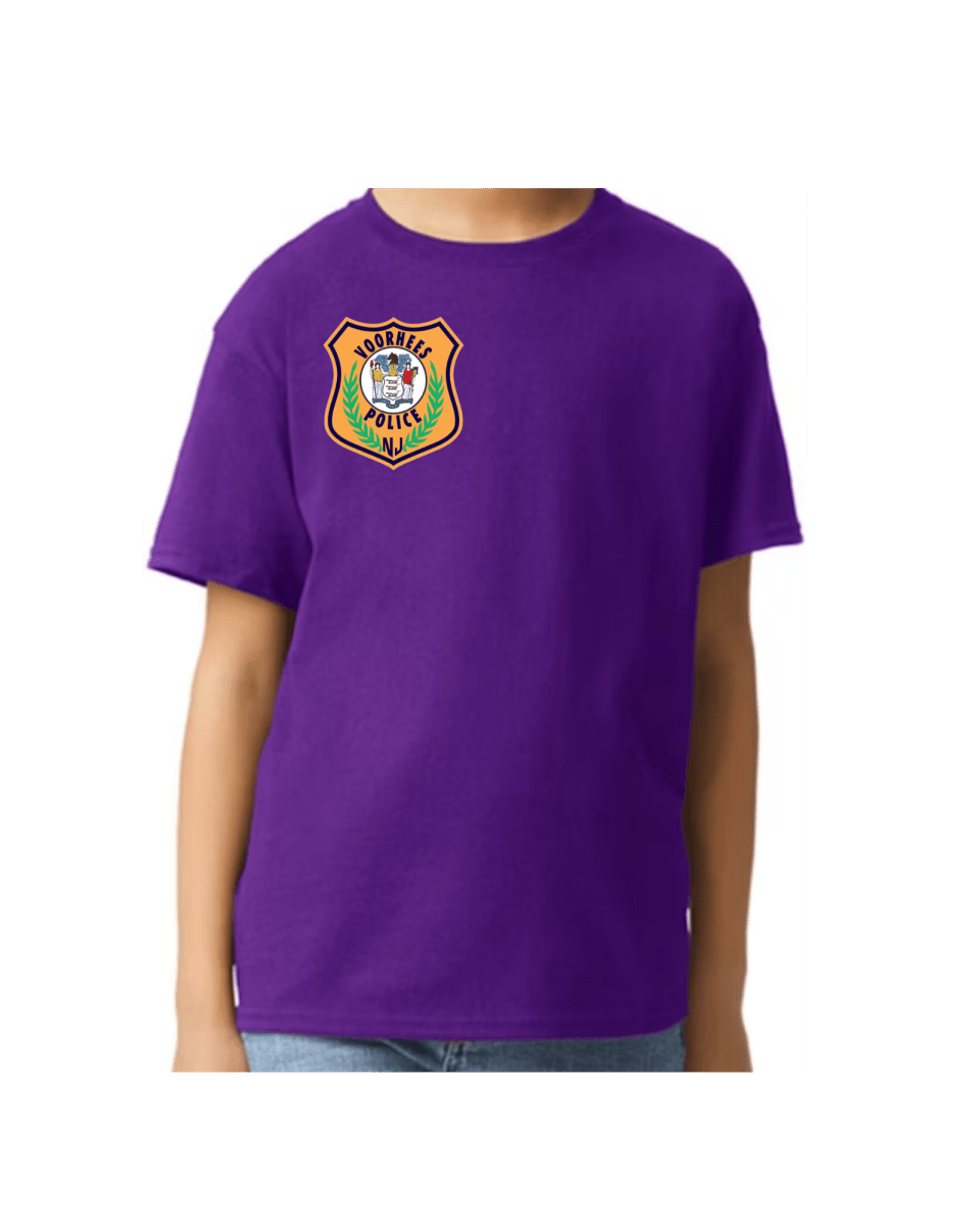 Voorhees Police - Premium T-Shirt - Kids - Colored Logo - Front Only - Short Sleeve - Jawns on Fire Sneakers & Shoes