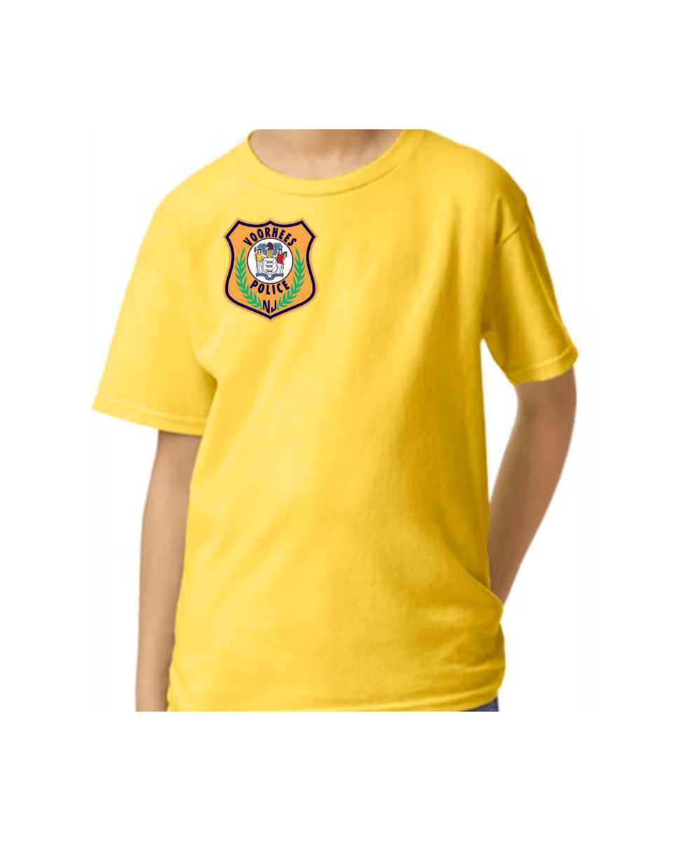 Voorhees Police - Premium T-Shirt - Kids - Colored Logo - Front Only - Short Sleeve - Jawns on Fire Sneakers & Shoes