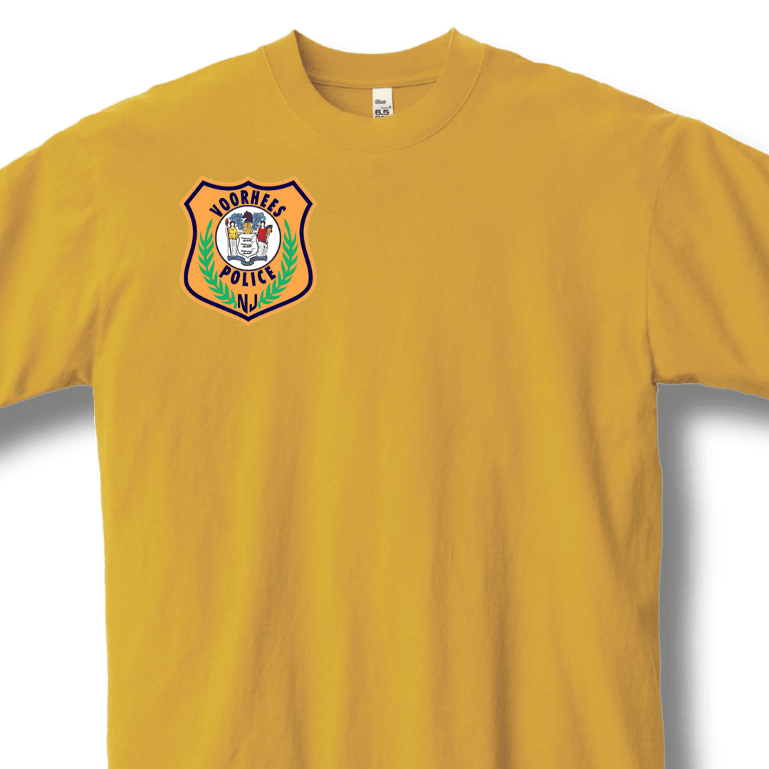 Voorhees Police - Premium T-Shirt - Unisex - Colored Logo - Front Only - Short Sleeve - Jawns on Fire Sneakers & Shoes