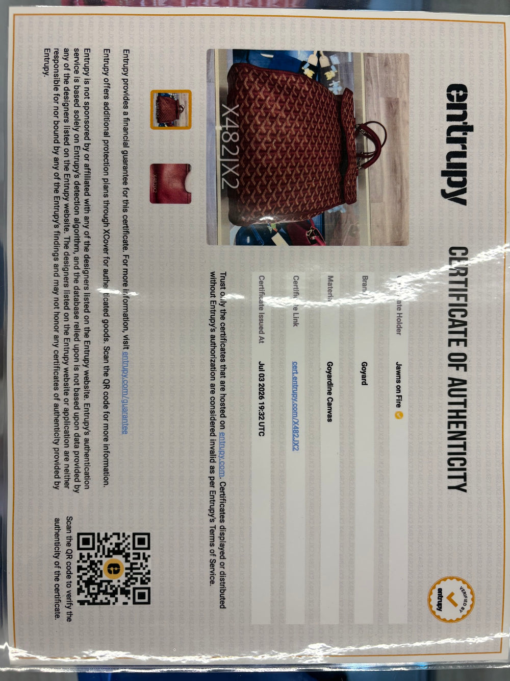Goyard Saint Léger Backpack Red