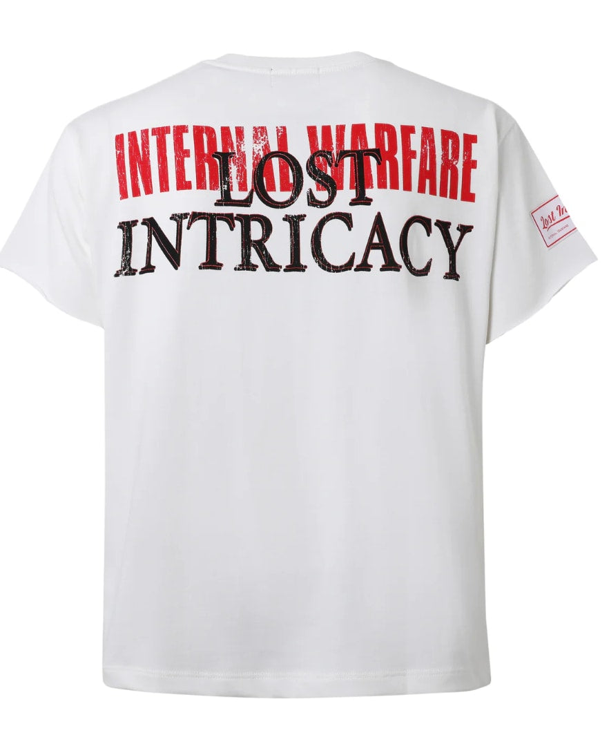 Lost Intricacy White Front Page Mag T-Shirt