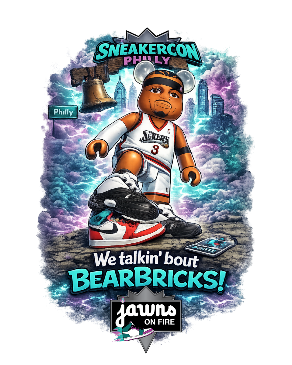 We Talkin' Bout Bearbricks - Sneakercon Philly 2026 - Black T-Shirt - T-Shirt - Jawns on Fire Sneakers & Shoes