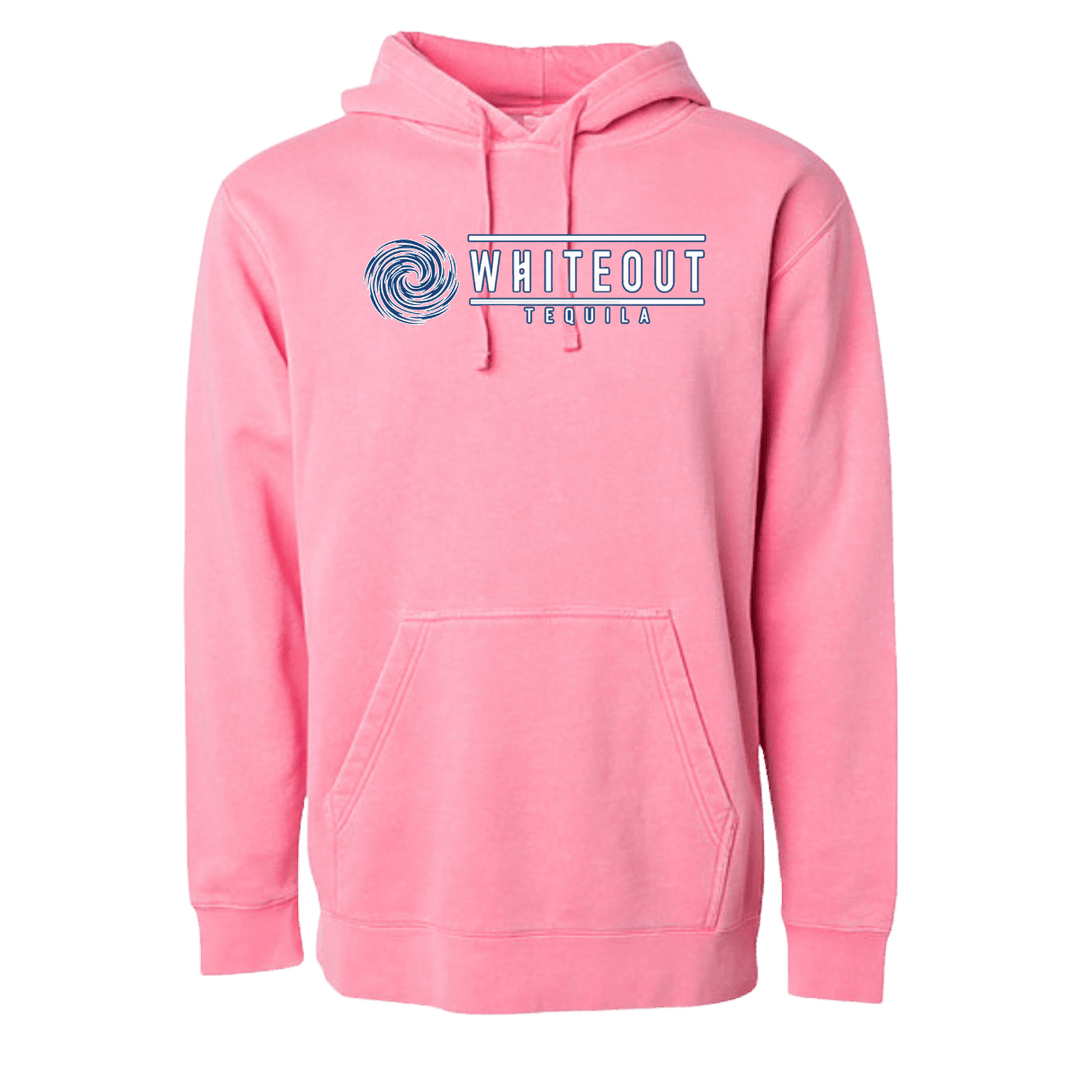White Out Tequila French Terry Hoodie - Pink Blush Agave - Hoodie - Jawns on Fire Sneakers & Shoes