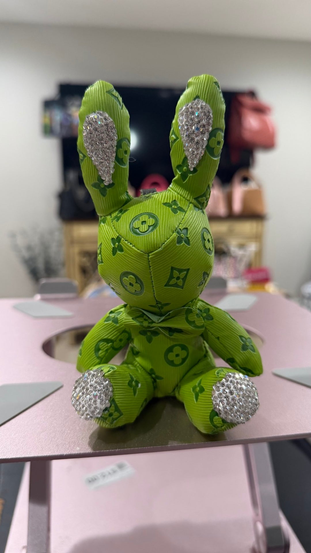 LV Bling Rabbit Mini Green