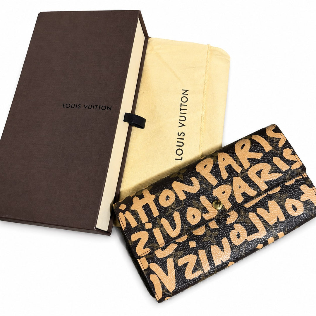 Louis Vuitton X Stephen Sprouse Monogram Graffiti Sarah Long Wallet