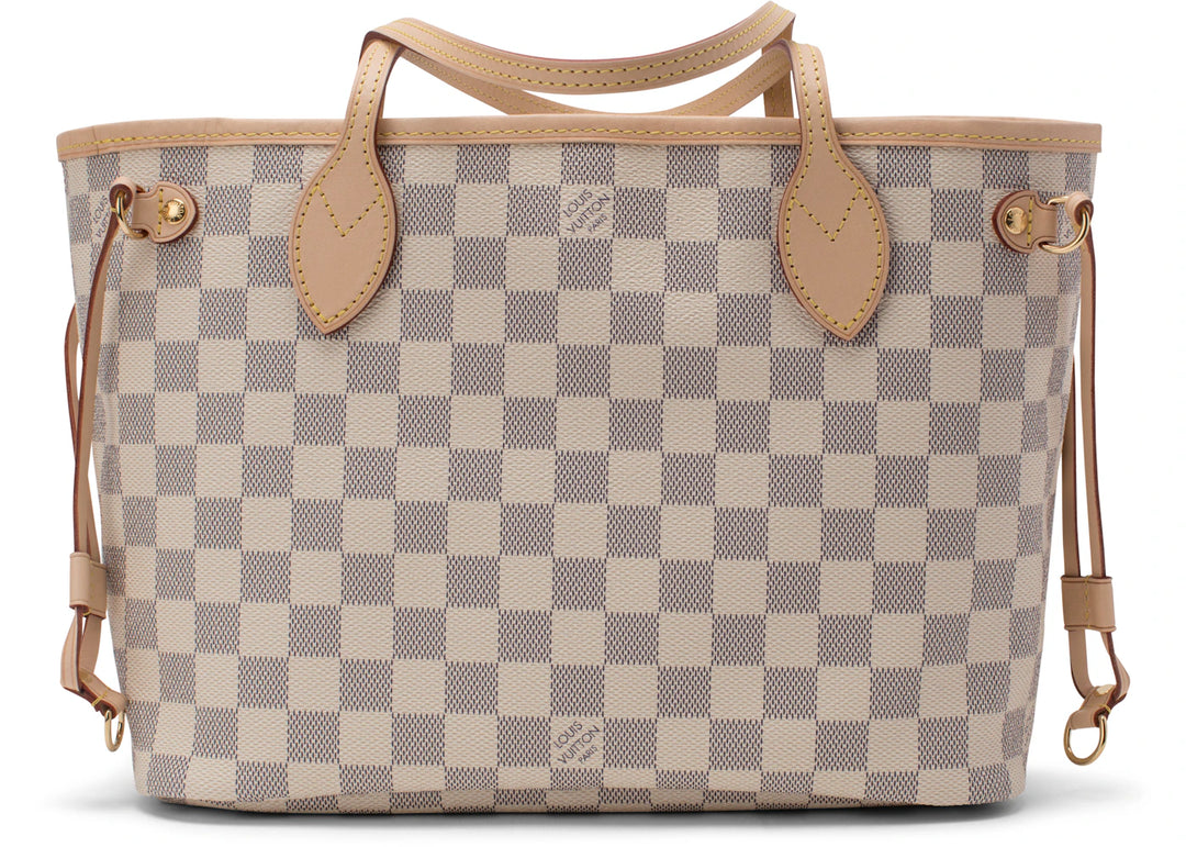 Louis Vuitton Neverfull Damier Azur MM Beige Lining