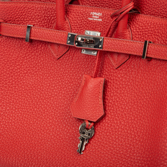 Hermès Birkin 25 Rouge de Coeur Togo Palladium Hardware