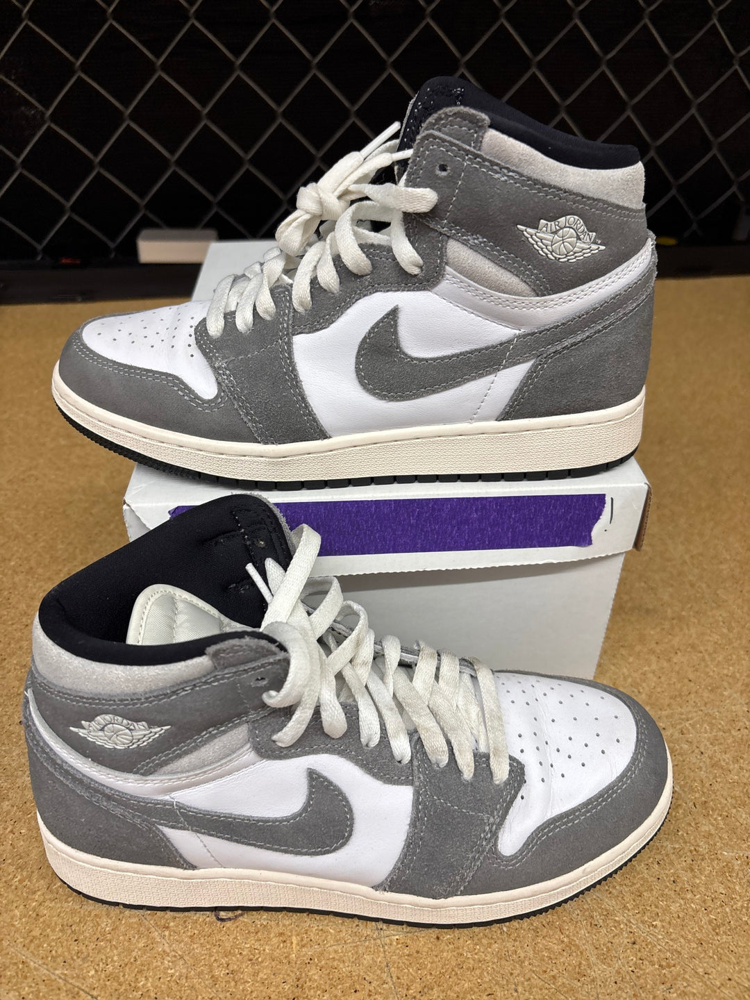 Air Jordan 1 High Washed Black (Gradeschool 7) Used No Box