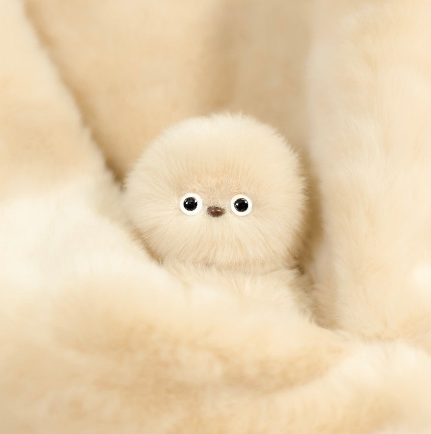 Mirumi Interactive Robot Bag Charm Plush Toy Ivory