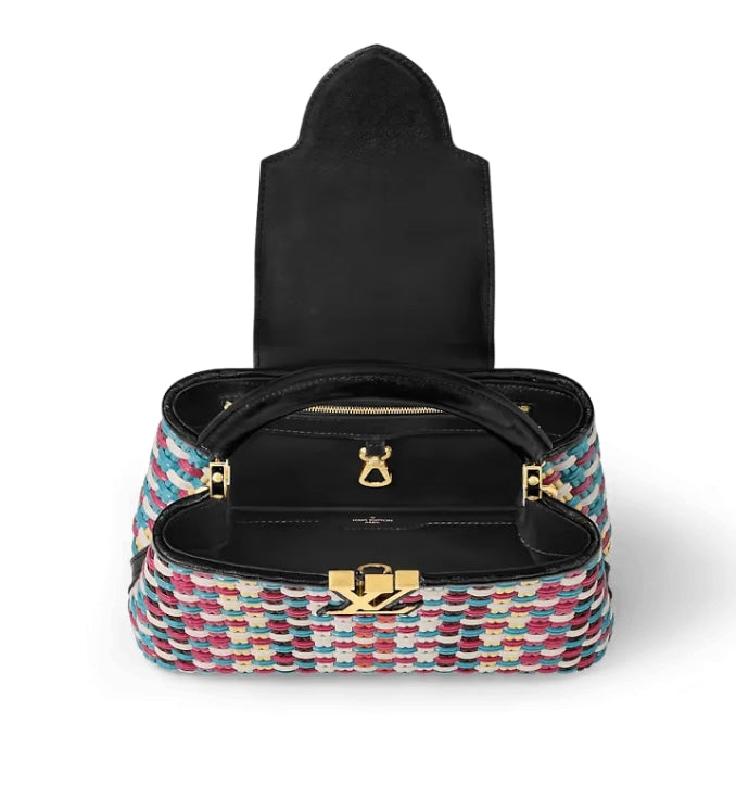 Louis Vuitton Capucines BB Patent Leather Top Handle Multi Color Bag M22270