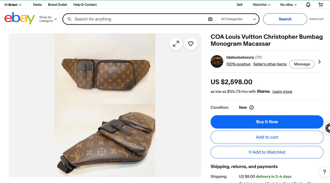 Louis Vuitton Christopher Bumbag Monogram Brown