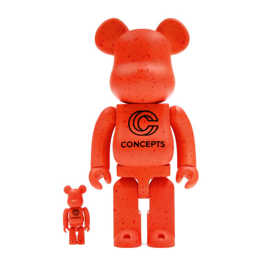 Bearbrick x Concepts Orange Lobster 100% &amp; 400% Set