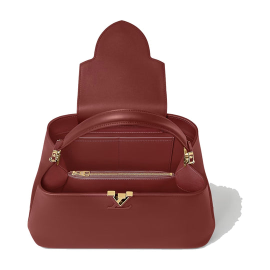 Louis Vuitton Capucines GM Souple Satchel Rust Red M13027