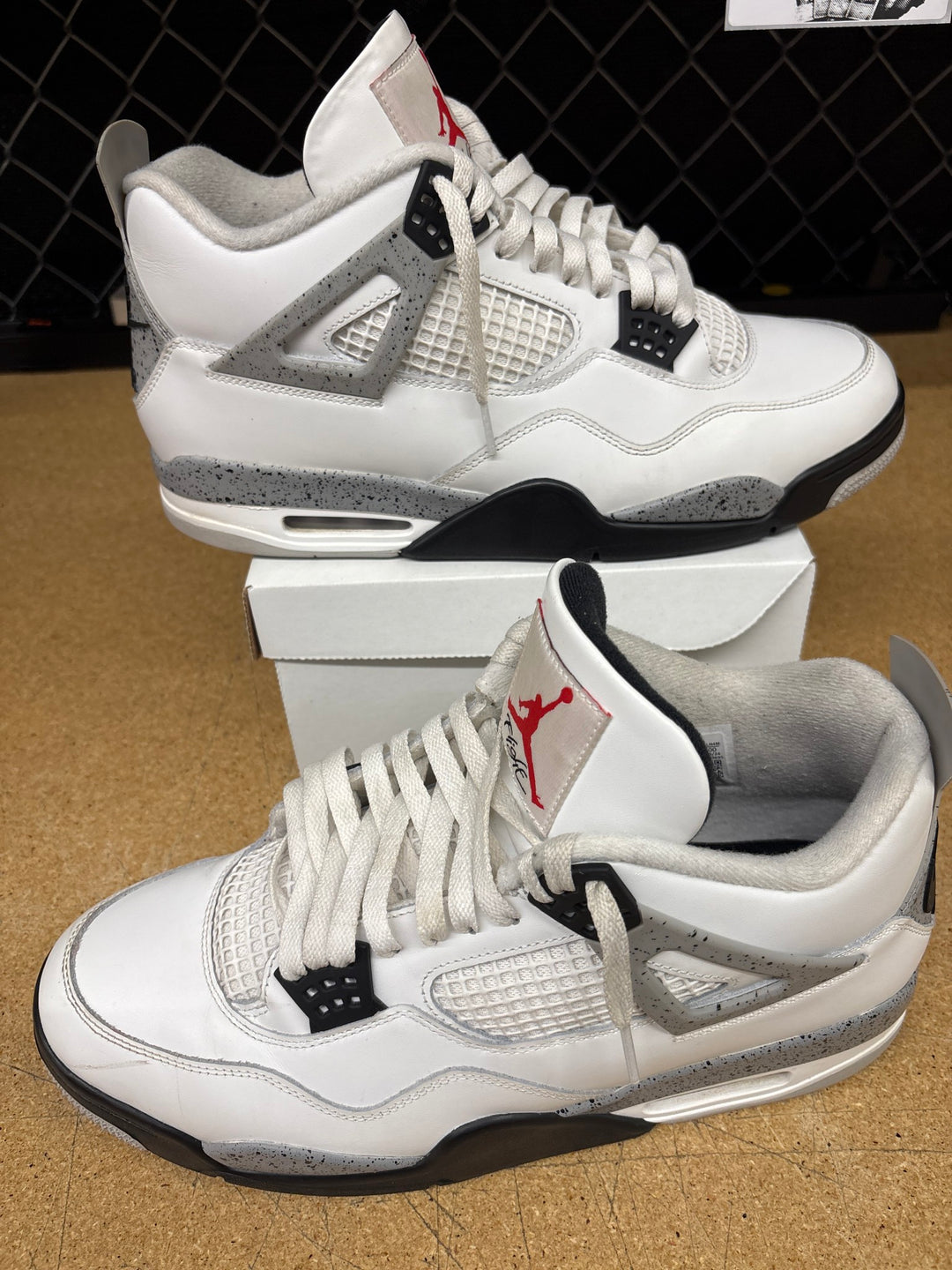 Jordan 4 White Cement (Men 13) Used (No Box)