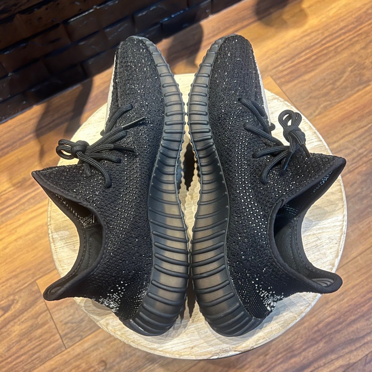 Yeezy Boost 350 V2 Core Black White - Gently Enjoyed (Used) Men 10.5 - Rep Box - Low Sneaker - Jawns on Fire Sneakers & Streetwear