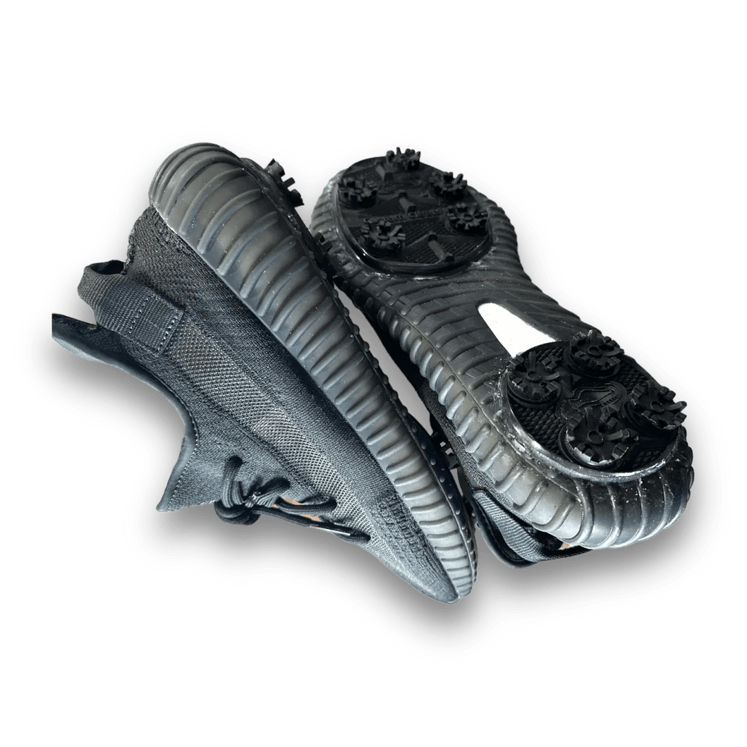 Yeezy Boost 350 V2 Onyx - Golf Cleat Jawns on Fire Yeezy Boost 350 V2 Onyx - Golf Cleat Jawns on Fire