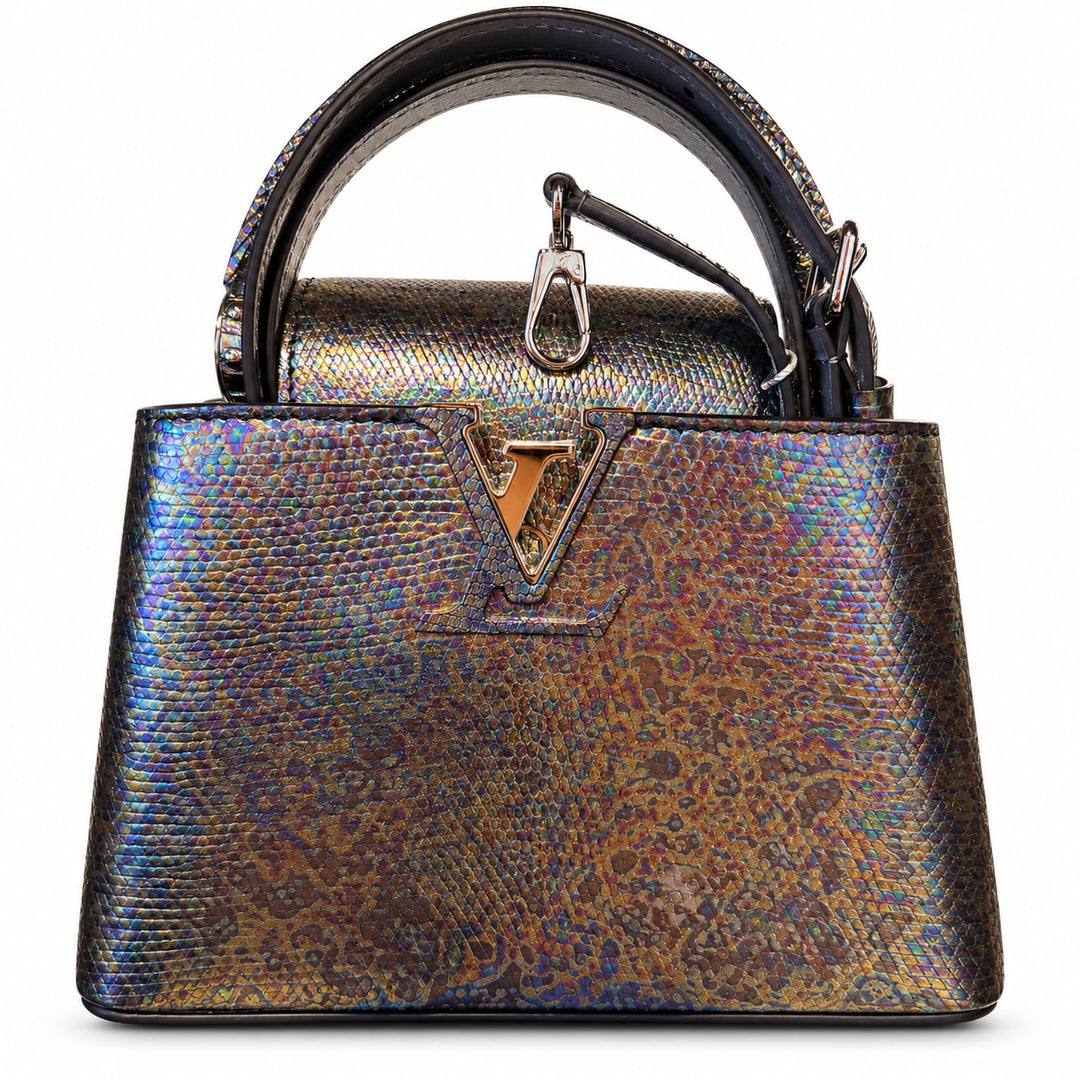 Louis Vuitton Capucines Mini Metallic Multicolor Lizard