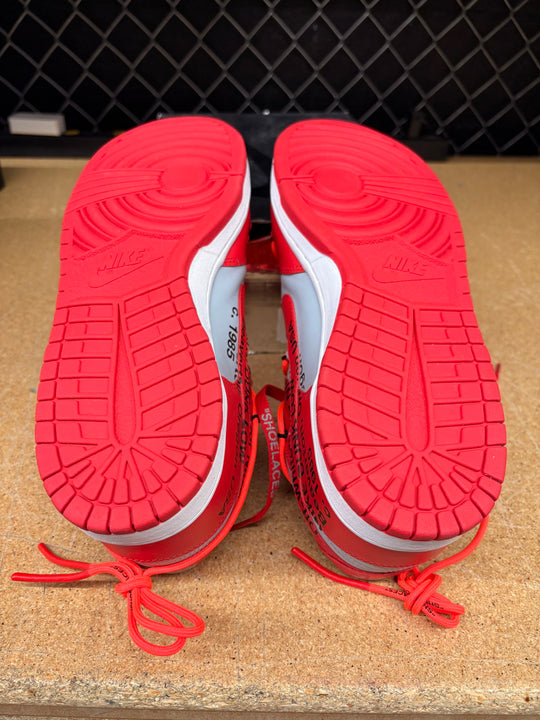 Nike Dunk Low Off-White University Red (Men 13) Used