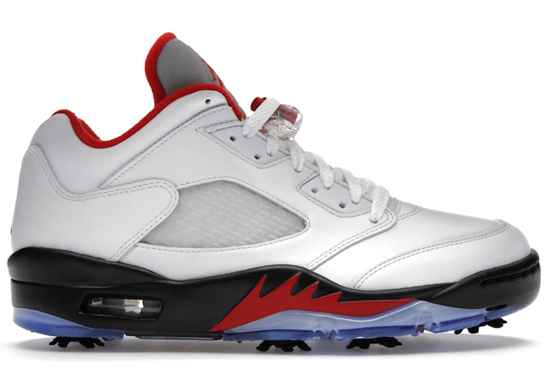 Jordan 5 Retro Low Golf Fire Red (Silver Tongue)