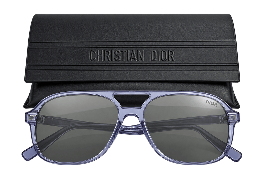 Christian Dior Transparent Blue Sunglasses