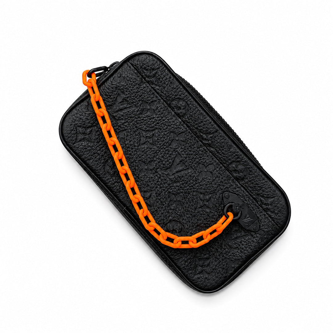 Louis Vuitton Pochette Volga Monogram Empreinte Orange Black STAFF Only
