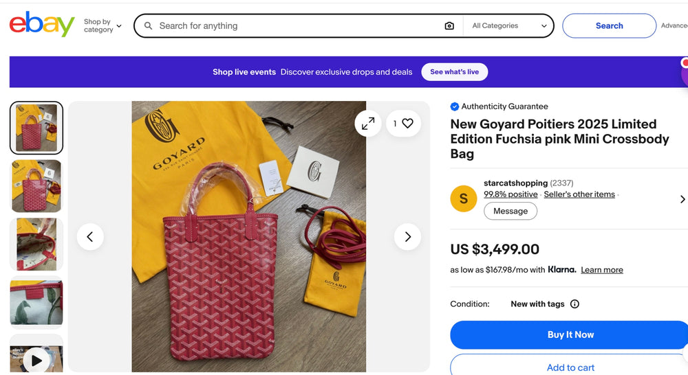 Goyard Poitiers 2025 Limited Edition Fuchsia pink Mini Crossbody Bag