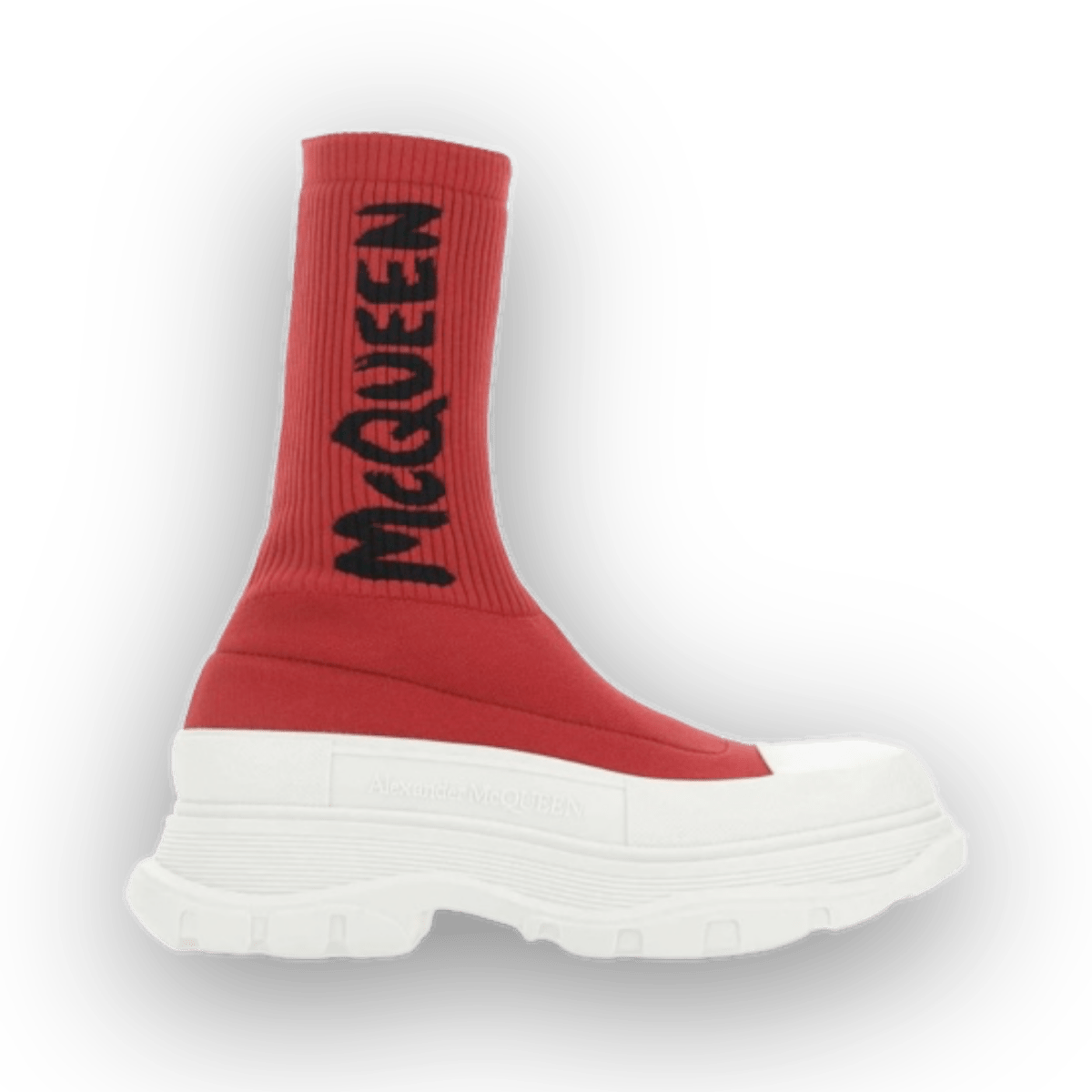Alexander McQueen Logo Intarsia Chunky Sock Sneaker - Women - Low Sneaker - Jawns on Fire Sneakers & Streetwear