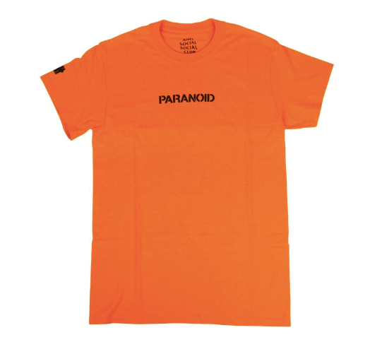 Anti Social Social Club X Undefeated Paranoid Orange Tee (3M Reflective) - T-Shirt - Anti Social Club - Jawns on Fire