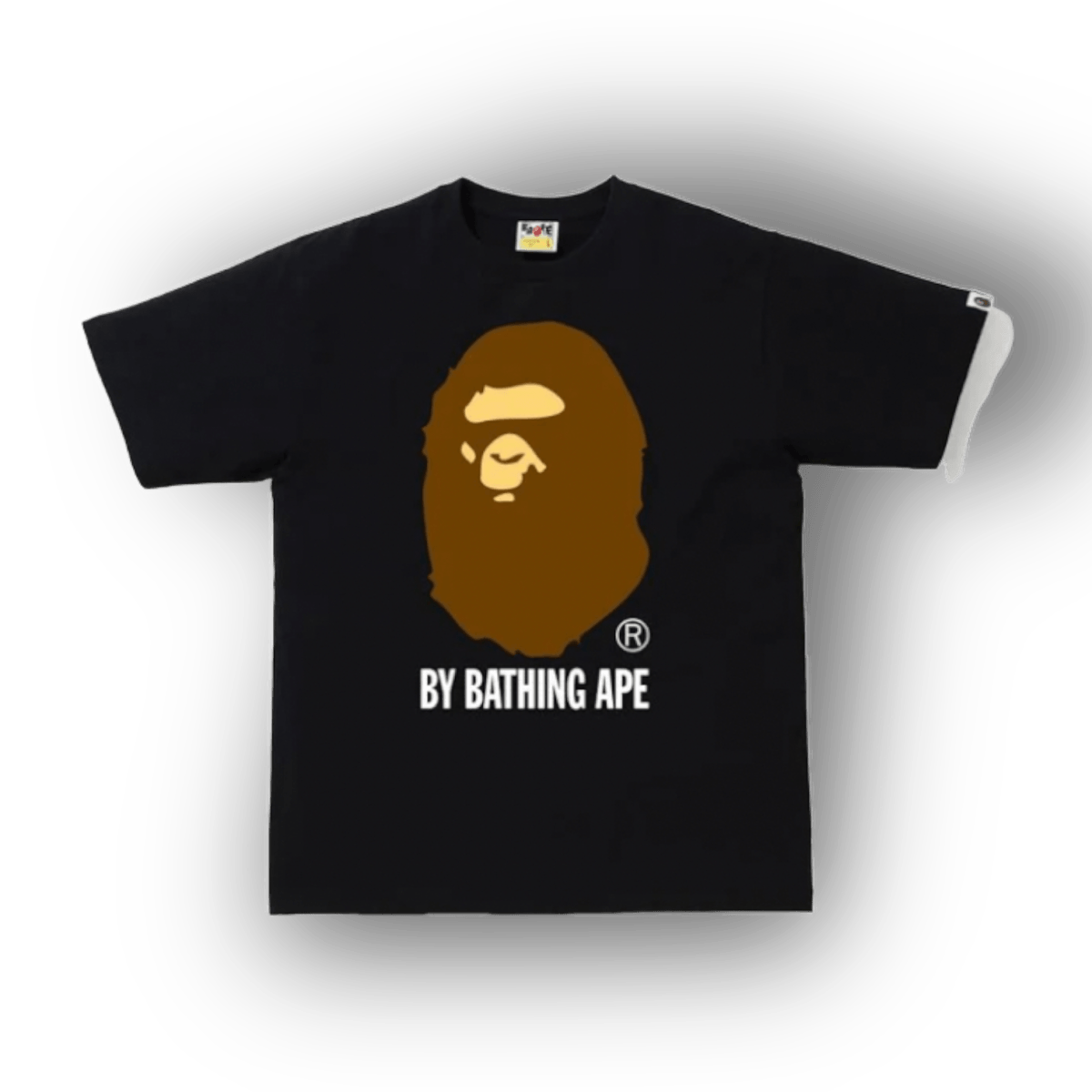 Bape Brown Ape Head Black T-Shirt by Bathing Ape - T-Shirt - Bape - Jawns on Fire