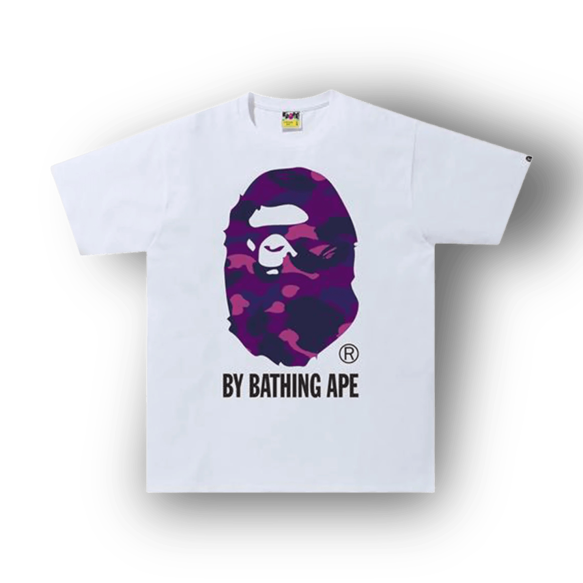 BAPE Purple Camo White T-Shirt By Bathing Ape - T-Shirt - Bape - Jawns on Fire