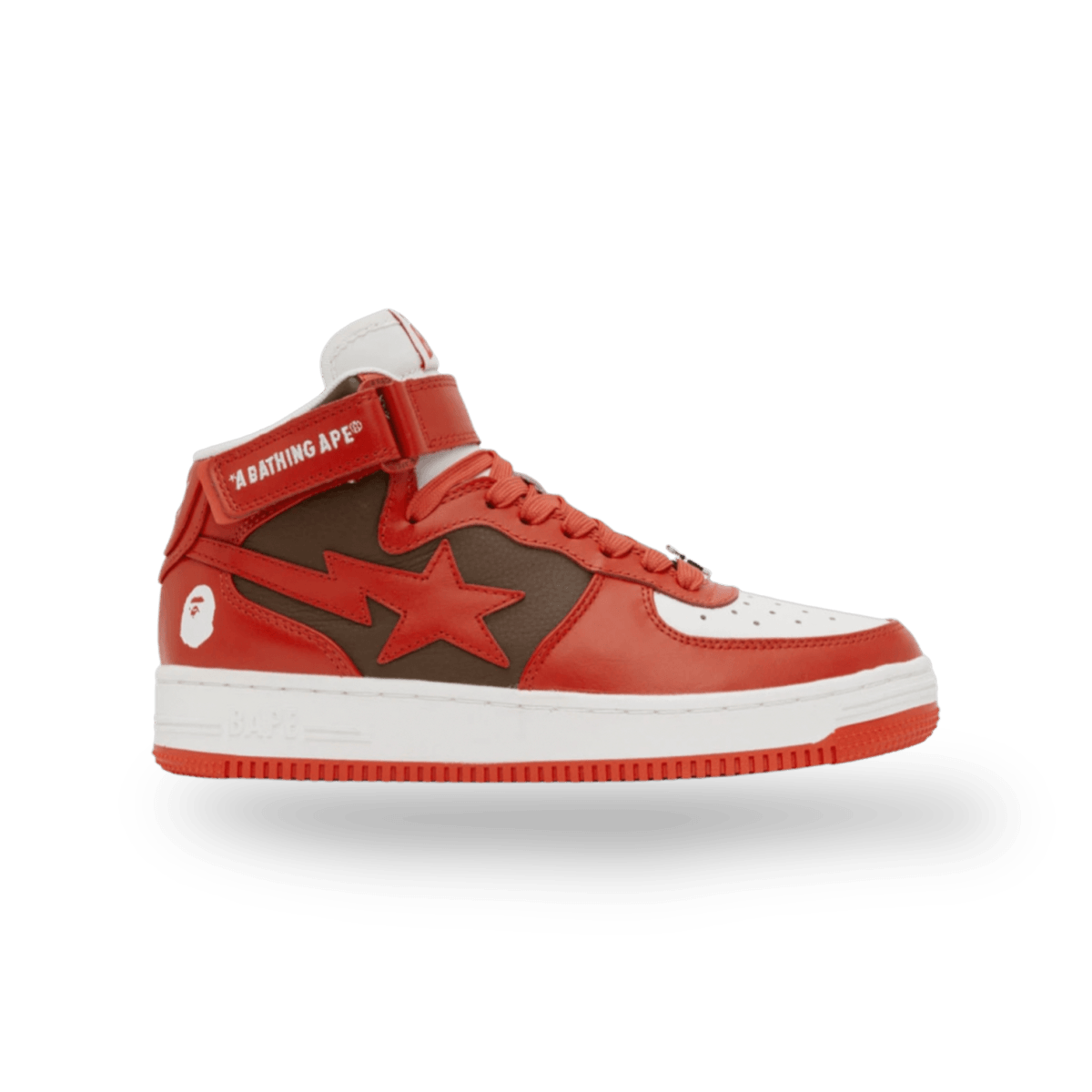 BAPE Red Sta #2 M1 Mid Sneakers - Mid Sneaker - Bape - Jawns on Fire