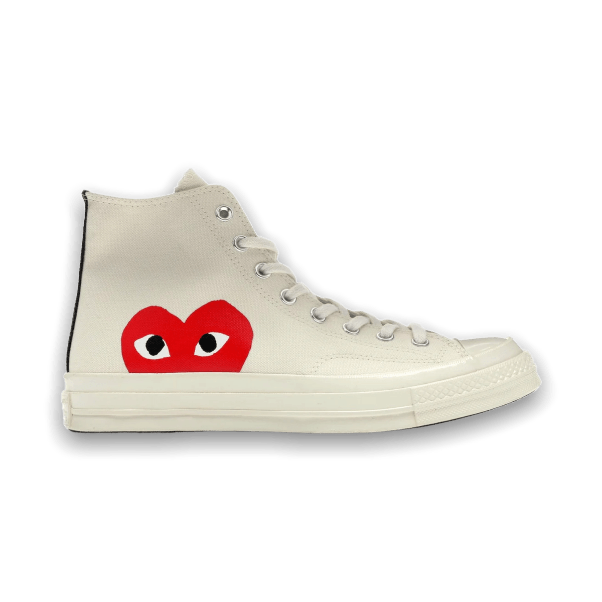 Converse Chuck Taylor All-Star 70 Hi Comme des Garcons PLAY White - High Sneaker - Jawns on Fire Sneakers & Streetwear