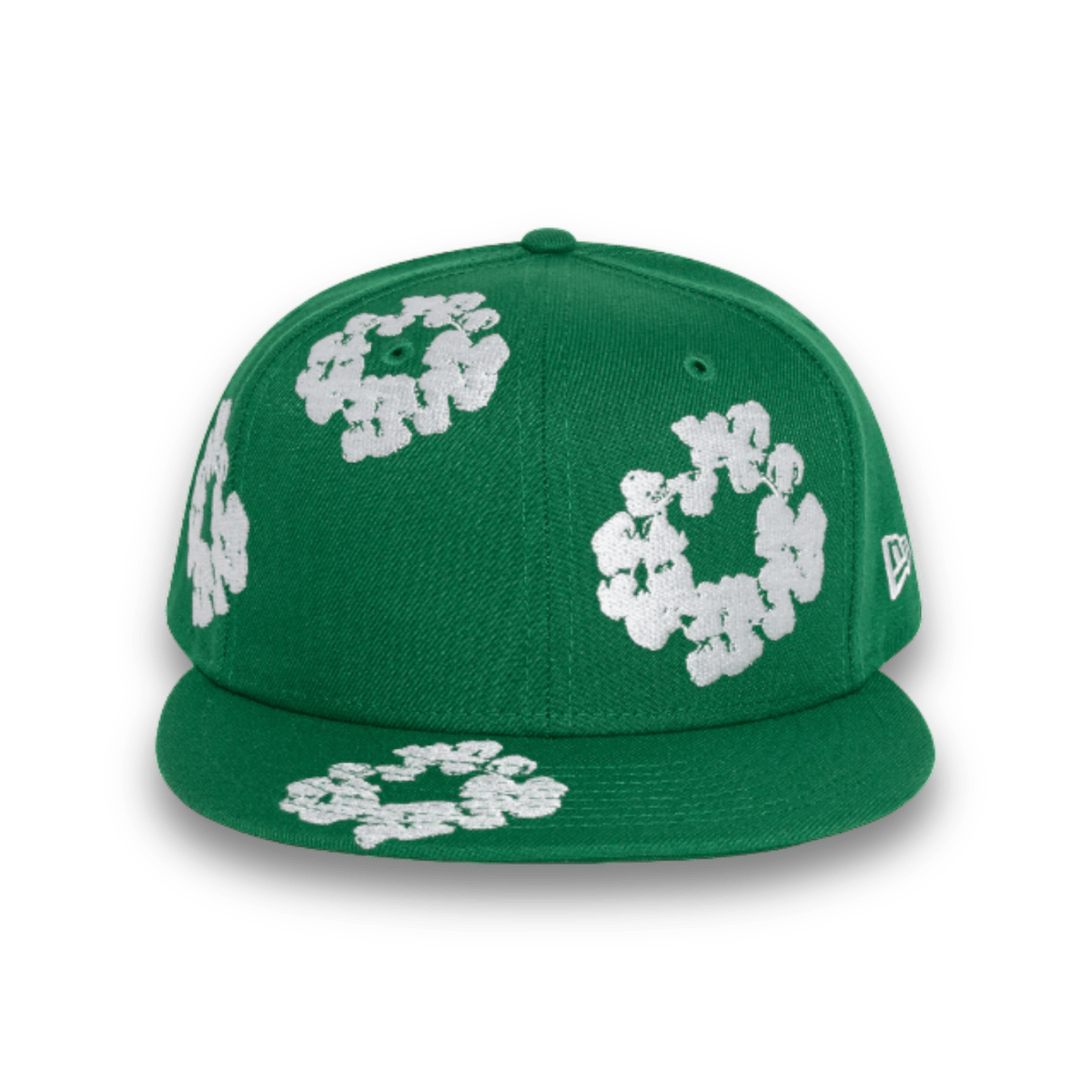 Denim Tears New Era Cotton Wreath Hat 59/50 - Green - Headwear - Jawns on Fire Sneakers & Streetwear