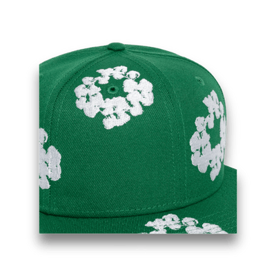 Denim Tears New Era Cotton Wreath Hat 59/50 - Green - Headwear - Jawns on Fire Sneakers & Streetwear