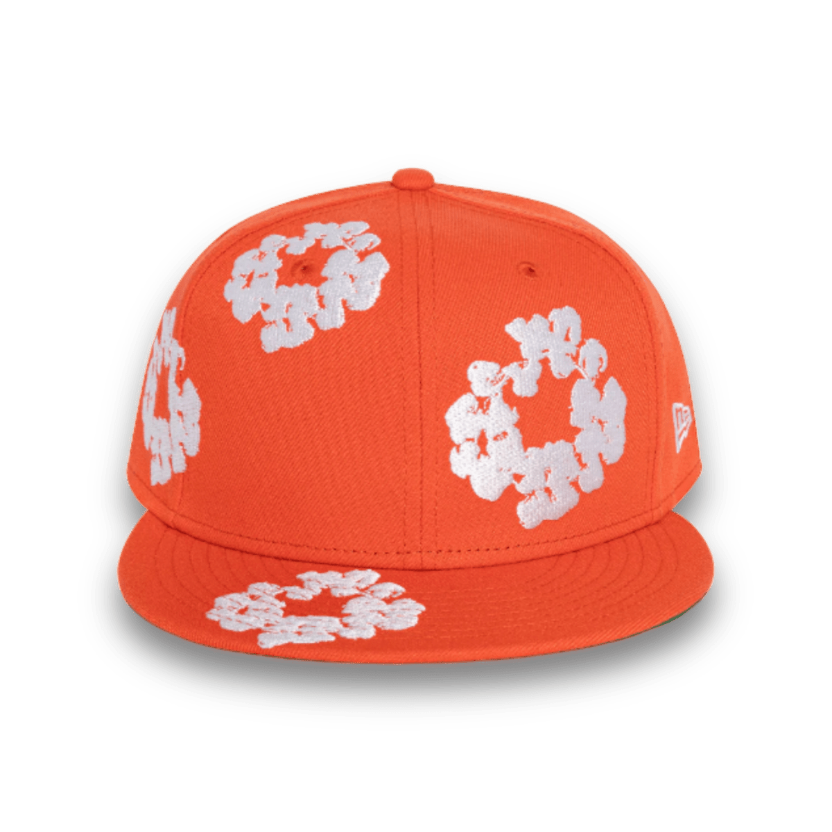 Denim Tears New Era Cotton Wreath Hat 59/50 - Orange - Headwear - Jawns on Fire Sneakers & Streetwear