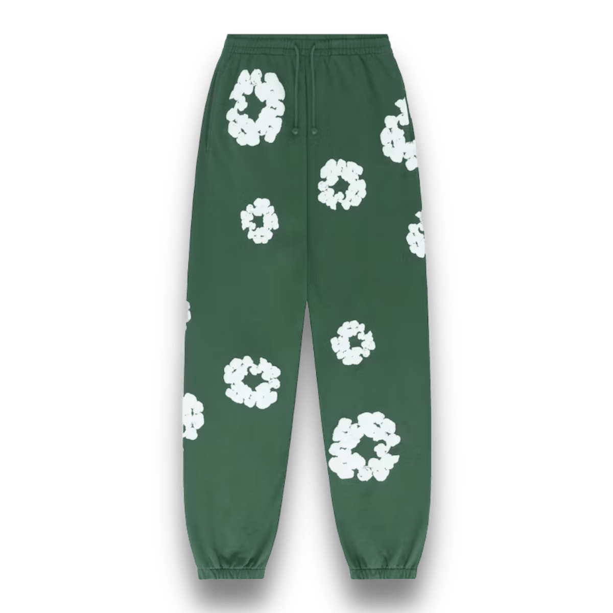 Denim Tears the Cotton Wreath Green Sweatpants - Clothing - Jawns on Fire Sneakers & Streetwear