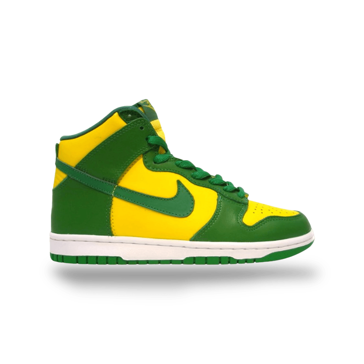 Dunk High Brazil Green & Yellow - Gently Enjoyed (Used) - No Box Men 9.5 - High Sneaker - Dunks - Jawns on Fire