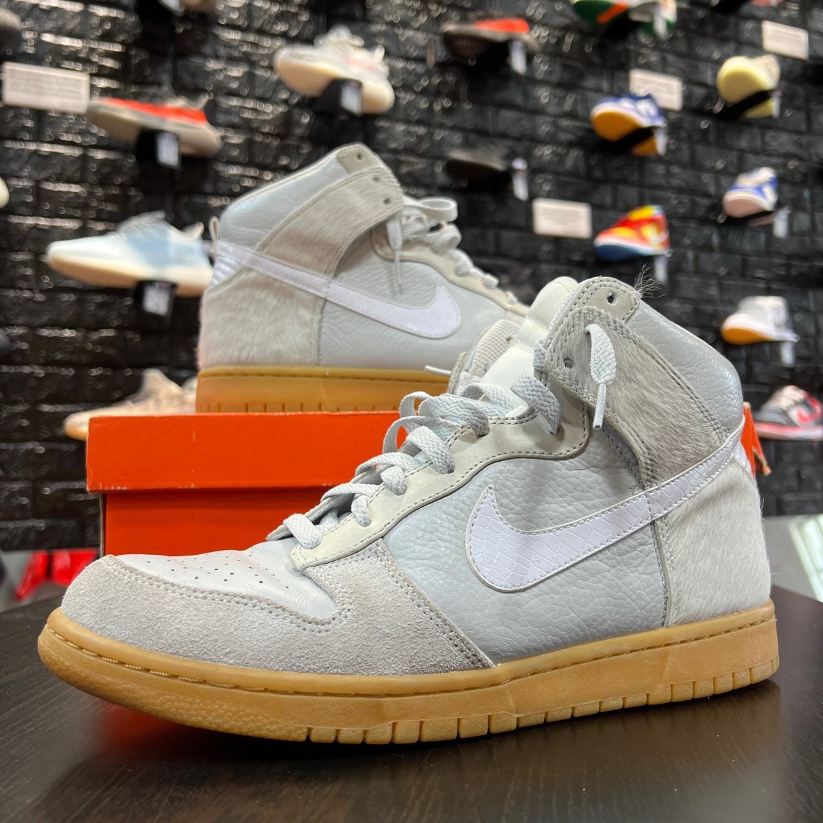 Dunk High Premium Neutral Grey White - Gently Enjoyed (Used) - Men 10.5 - High Sneaker - Jawns on Fire Sneakers & Streetwear
