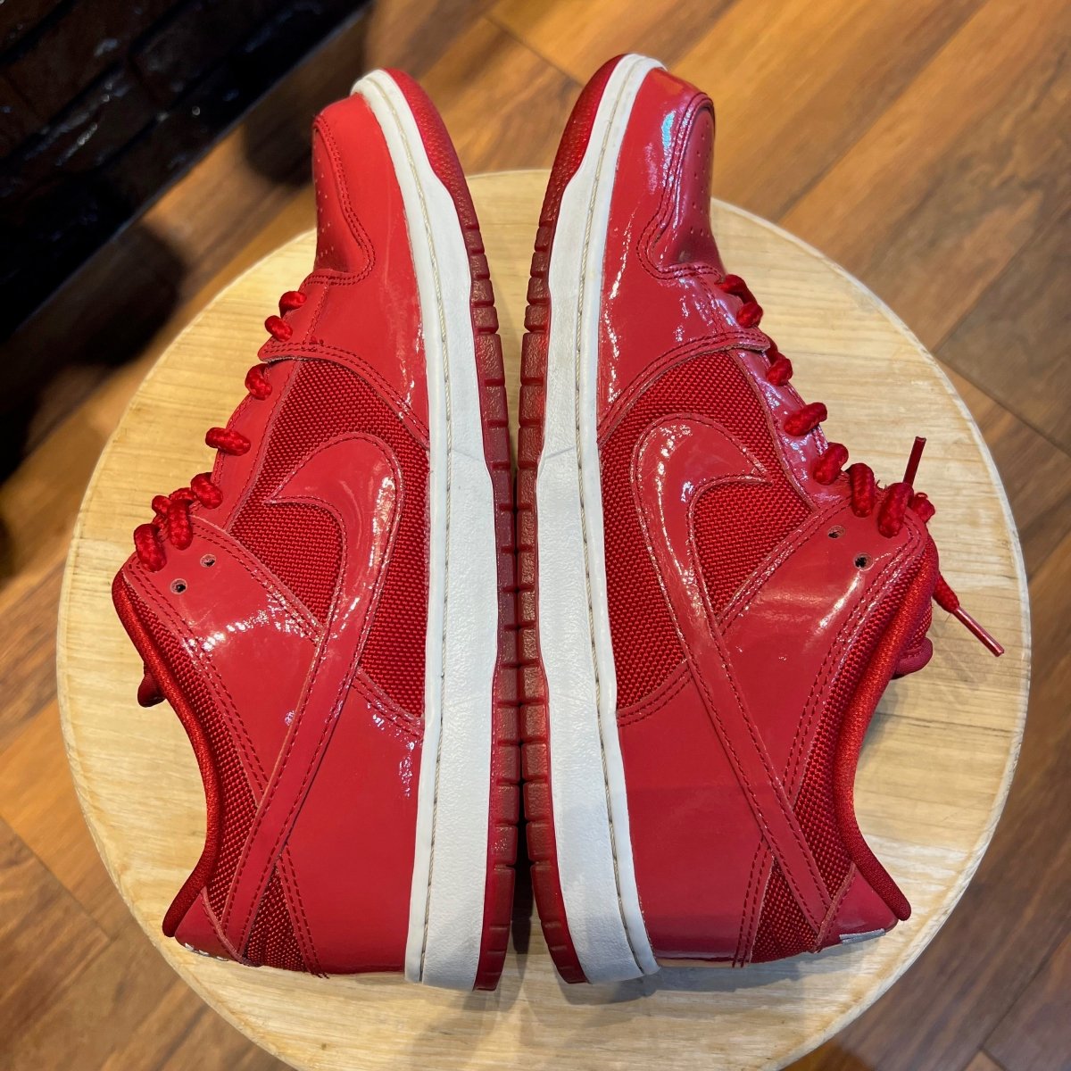 Dunk Low Pro SB 'Red Patent Leather'- Gently Enjoyed (Used) Men 11 - Low Sneaker - Jawns on Fire Sneakers & Streetwear