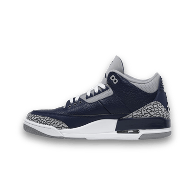 Laces for Lions Air Jordan 3 Retro Navy & Silver - sneaker - Mid Sneaker - Jordan - Jawns on Fire